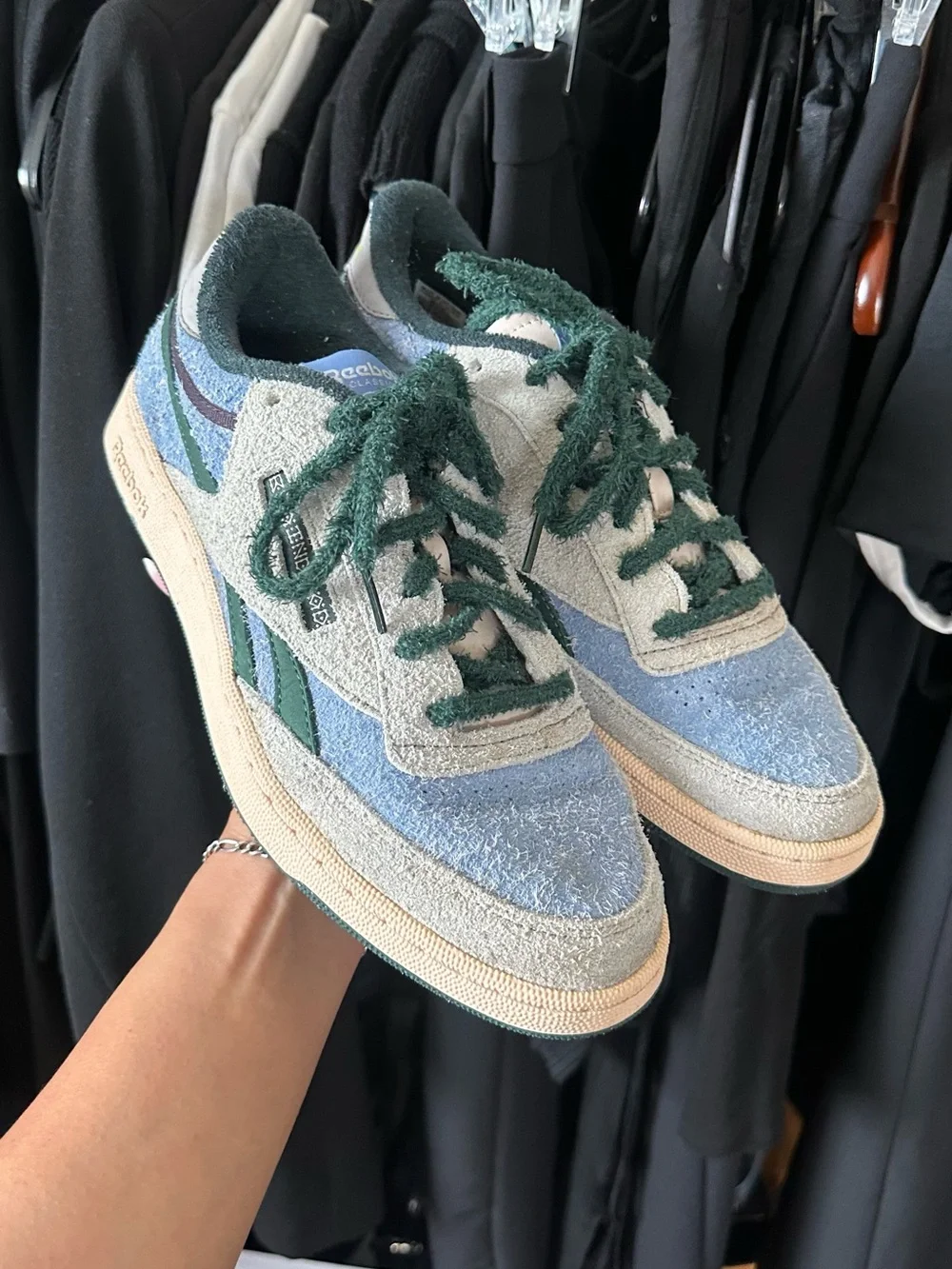 BRAIN DEAD X REEBOK CLUB C REVENGE Mens Suede Sneakers SIZE 10